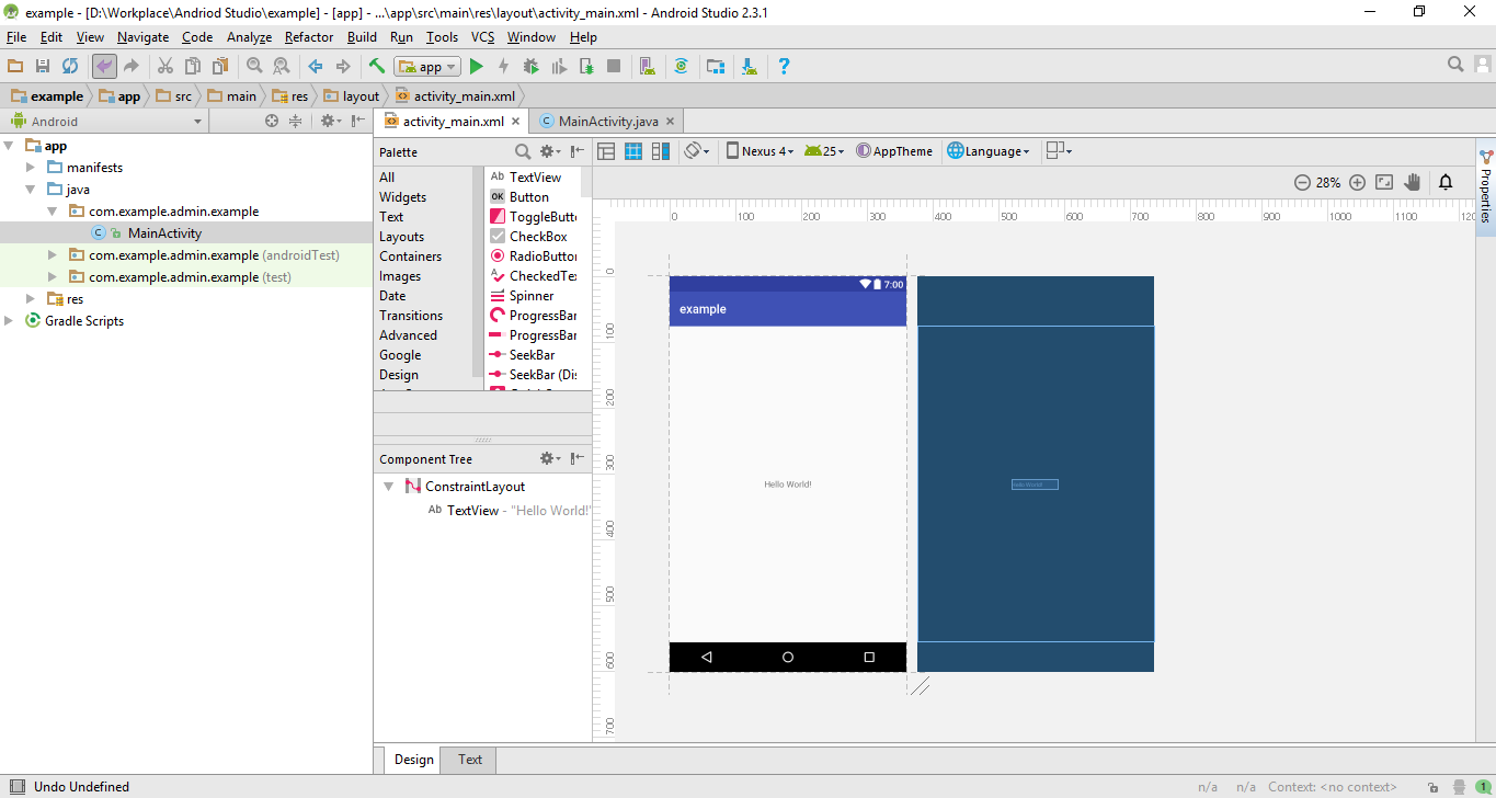 create a simple android application
